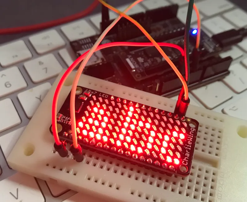 7x15 matrix LED をArduino で使ってみる