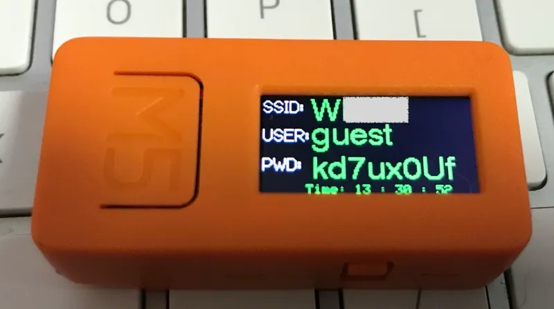 M5StickC をguest Wifi のパスワード表示機にする