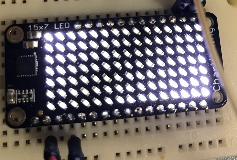 7×15 matrix LEDをcircuitpython で使ってみる