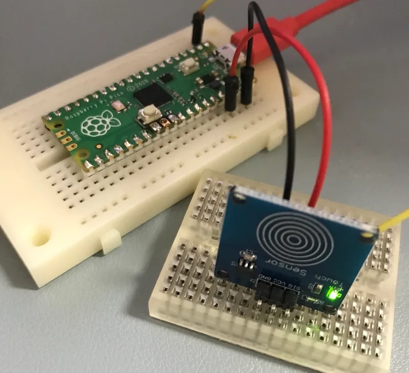 RPi Pico でmidiドラム(タッチセンサー)