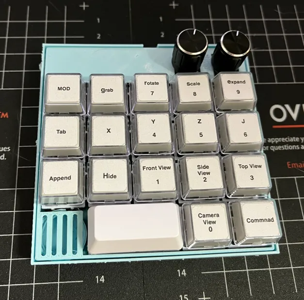 Blender3 専用キーボードをつくる(ケース編)